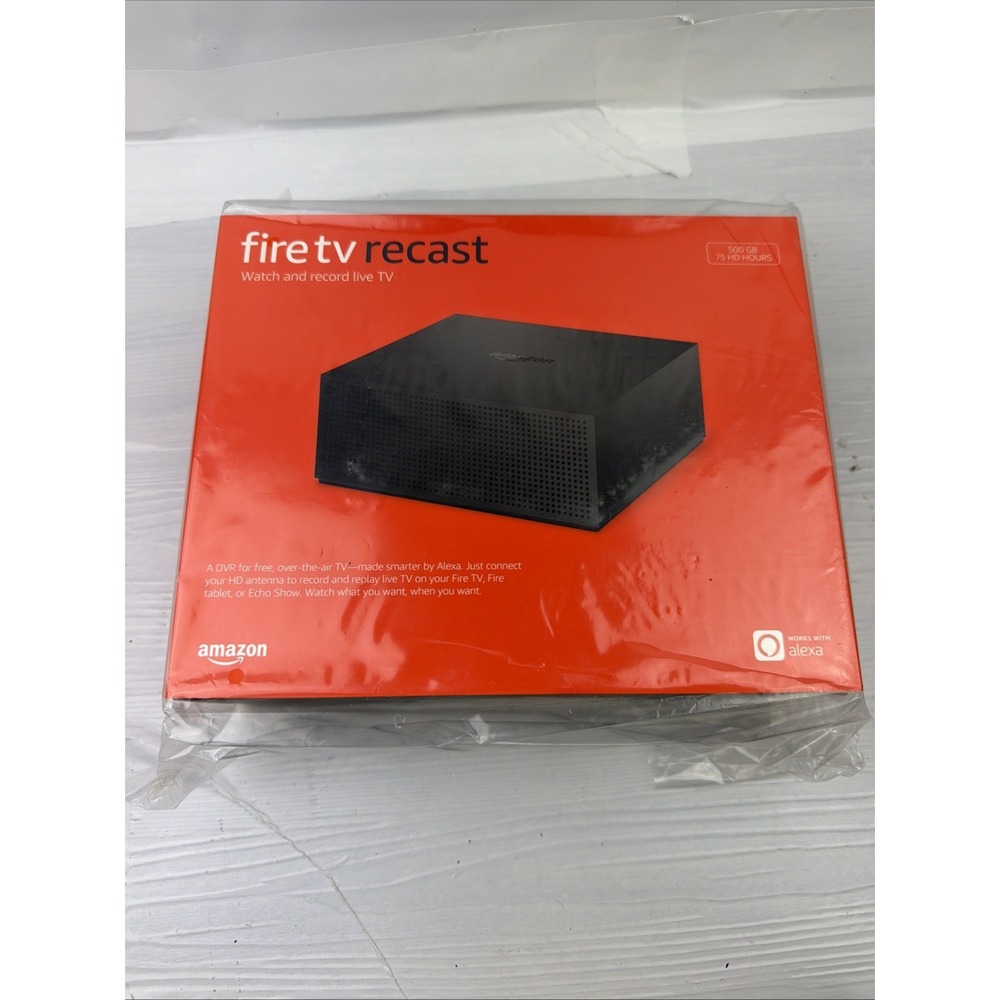 Amazon Fire TV Recast 500GB DVR Box HDD Hard Drive Recorder, Black